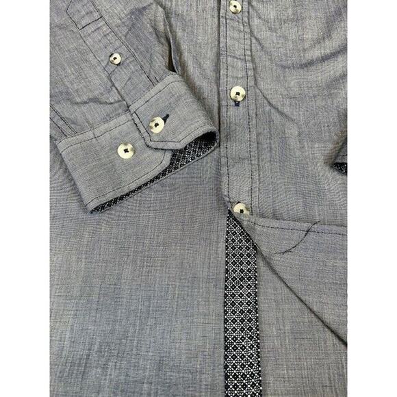 Better Unsaid Mens Shirt Blue Size X-Large Long Sleeves Roll-Tab - Picture 2 of 10